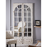 Зеркало-окно с эффектом старения в венецианском стиле Venetian White Mirror варинант исполнения - 5 | Loft Concept в Брянске