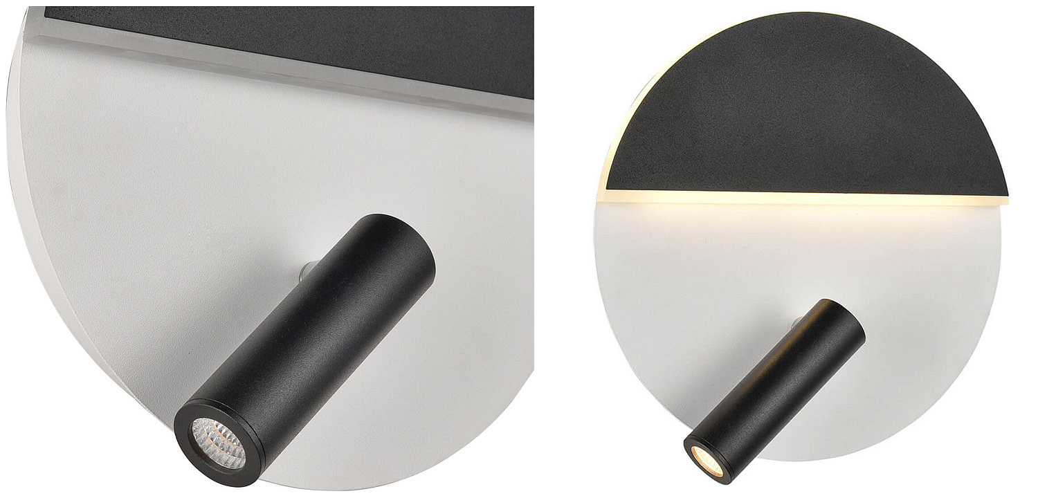 Бра Shon White Black Wall Lamp Бра Shon White Black Wall Lamp - Loft-Concept в Брянске