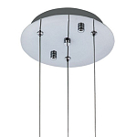 Подвесной светильник хром Trio Odile Acrylic Tube Hanging Lamp Chrome варинант исполнения - 3 | Loft Concept в Брянске