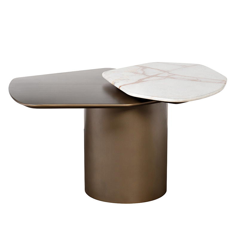 Столик журнальный Promontory с мрамором Бронза в Брянске | Loft Concept 