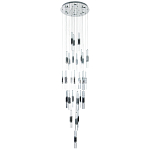 Люстра с прямоугольными плафонами из хрусталя Esme Rectangular Crystal Chrome Chandelier варинант исполнения - 1 | Loft Concept в Брянске