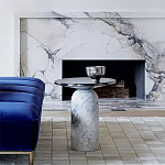 Дизайнерский журнальный стол с чёрной круглой столешницей Visanyp варинант исполнения - 1 | Loft Concept в Брянске