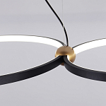 Люстра подвесная светодиодная черный металл Ring Horizontal варинант исполнения - 11 | Loft Concept в Брянске