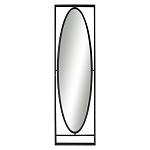 Зеркало овальное в металлической оправе в стиле лофт Urban Style Space варинант исполнения - 1 | Loft Concept в Брянске