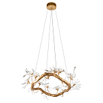 Люстра подвесная с прозрачными стеклянными птичками на ветвях Диаметр 80 см Serip Voa варинант исполнения - 4 | Loft Concept в Брянске