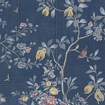 Обои ручная роспись Houghton Dark Blue варинант исполнения - 1 | Loft Concept в Брянске