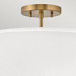 Потолочный светильник с двухслойным белым текстильным абажуром Hinkley варинант исполнения - 16 | Loft Concept в Брянске