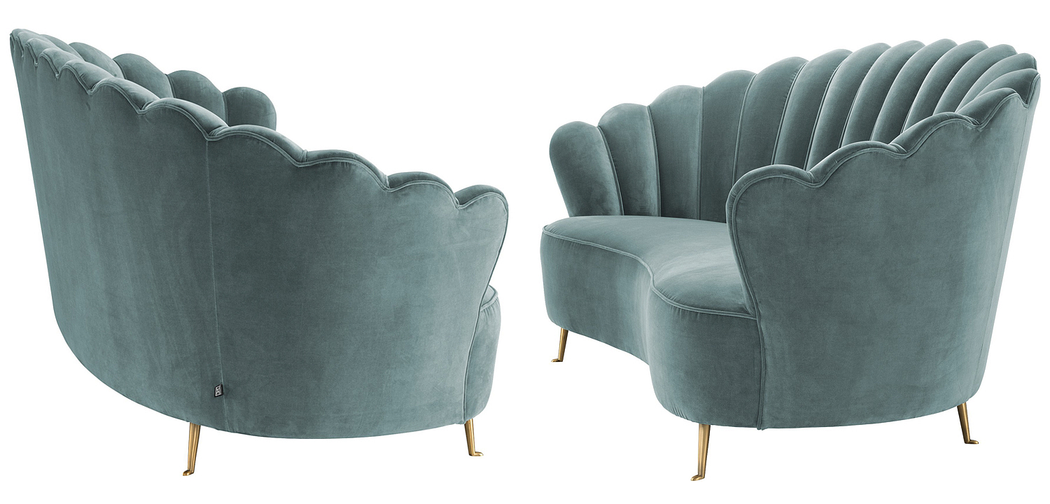Диван Eichholtz Sofa Messina Turquoise Диван Eichholtz Sofa Messina Turquoise - Loft-Concept в Брянске