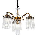 Подвесная люстра с плафонами с виде трубчатых хрустальных подвесок Cadice Chandelier варинант исполнения - 1 | Loft Concept в Брянске