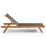 Шезлонг из текстиля и эвкалипта Power of Nature варинант исполнения - 2 | Loft Concept в Брянске