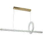 Подвесной линейный светильник Gilbertine Crystals Linear Hanging Lamp варинант исполнения - 2 | Loft Concept в Брянске