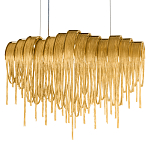 Люстра подвесная с металлическими цепочками и изогнутыми металлическими дугами 72 см Atlantis Chain варинант исполнения - 16 | Loft Concept в Брянске