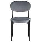 Стул с круглым сиденьем на металлическом основании ALFIE CHAIR Grey варинант исполнения - 2 | Loft Concept в Брянске