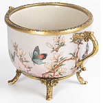 Фарфоровая чаша с бронзовыми элементами Eden Garden варинант исполнения - 2 | Loft Concept в Брянске