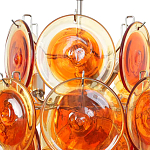 Люстра из оранжевых стеклянных дисков OrangeGlowing Reflectors варинант исполнения - 1 | Loft Concept в Брянске