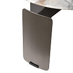 Столик журнальный с круглой мраморной столешницей на трех опорах Marble Stone Drawing варинант исполнения - 5 | Loft Concept в Брянске