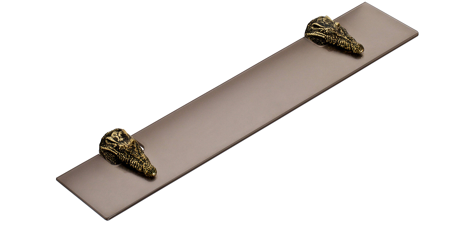 Полка для ванной Bronze Crocodile Heads Полка для ванной Bronze Crocodile Heads - Loft-Concept в Брянске