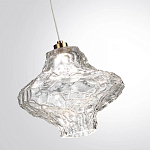 Подвесной светильник с плафоном из фактурного прозрачного стекла Light Ensemble варинант исполнения - 5 | Loft Concept в Брянске