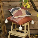 Подушка декоративная с геометрическим узором и плетенными вставками Divine Abstractions варинант исполнения - 6 | Loft Concept в Брянске