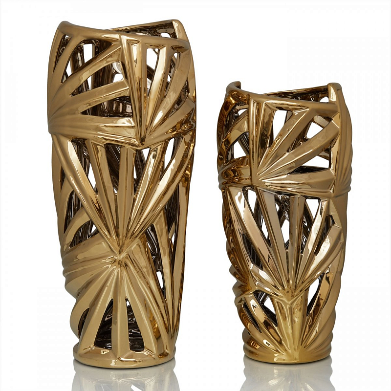 Ваза Palm Leaves Gold Золотой Ваза Palm Leaves Gold Золотой в Брянске | Loft Concept