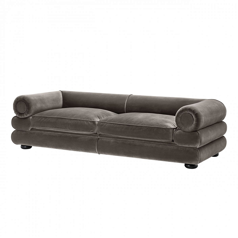 Диван Eichholtz Sofa Coachella Серый Черный Диван Eichholtz Sofa Coachella Серый Черный в Брянске | Loft Concept