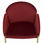 Стул бордовый на золотистых ножках Burgundy Chair варинант исполнения - 5 | Loft Concept в Брянске