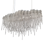 Люстра подвесная с металлическими цепочками и изогнутыми металлическими дугами 72 см Atlantis Chain варинант исполнения - 7 | Loft Concept в Брянске