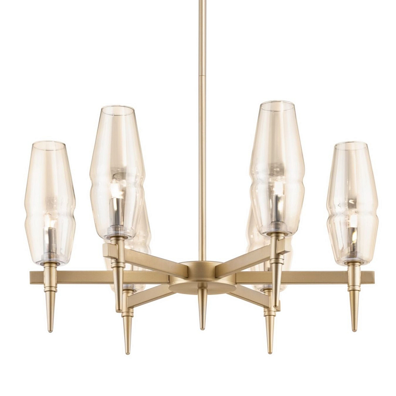 Люстра Polani Chandelier 6 Золотой Янтарь (Amber) Люстра Polani Chandelier 6 Золотой Янтарь (Amber) в Брянске | Loft Concept