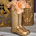 Ваза в форме сапог с рельефной текстурой и ручками Vase Boot варинант исполнения - 3 | Loft Concept в Брянске