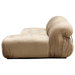 Дизайнерский угловой диван с велюровой светло-коричневой обивкой Fosse Sofa варинант исполнения - 3 | Loft Concept в Брянске