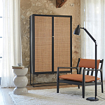 Шкаф с 2-мя дверцами из ротанга ручной работы Fuse Wicker Furniture варинант исполнения - 5 | Loft Concept в Брянске