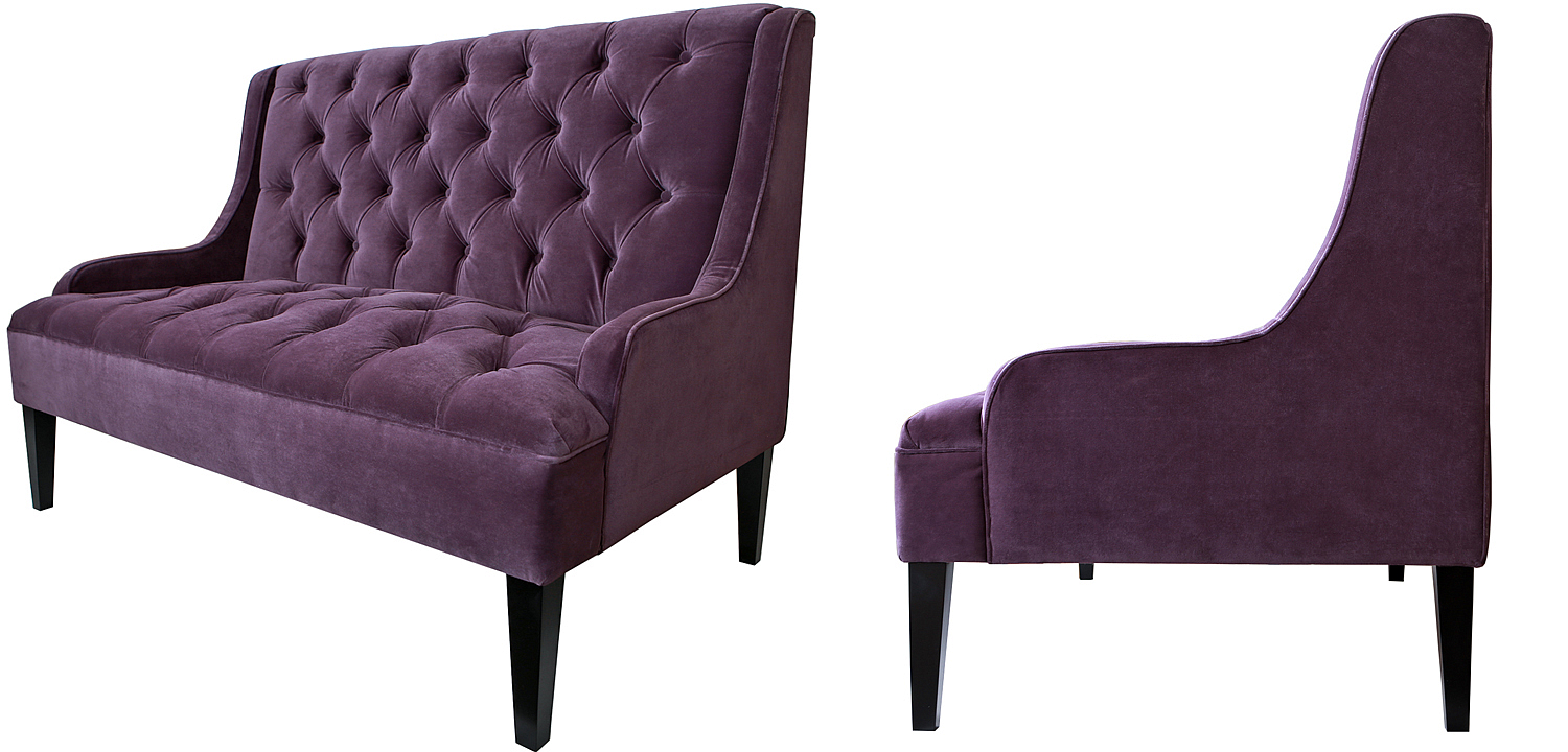 Диван Folket Sofa velour violet Диван Folket Sofa velour violet - Loft-Concept в Брянске