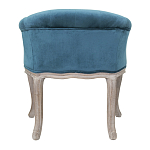 Кресло низкое в стиле прованс Louis French Armchair blue velour варинант исполнения - 2 | Loft Concept в Брянске