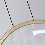 Светодиодный подвесной светильник круглой формы с металлической рамой золотого цвета Marble Glow 47 варинант исполнения - 5 | Loft Concept в Брянске