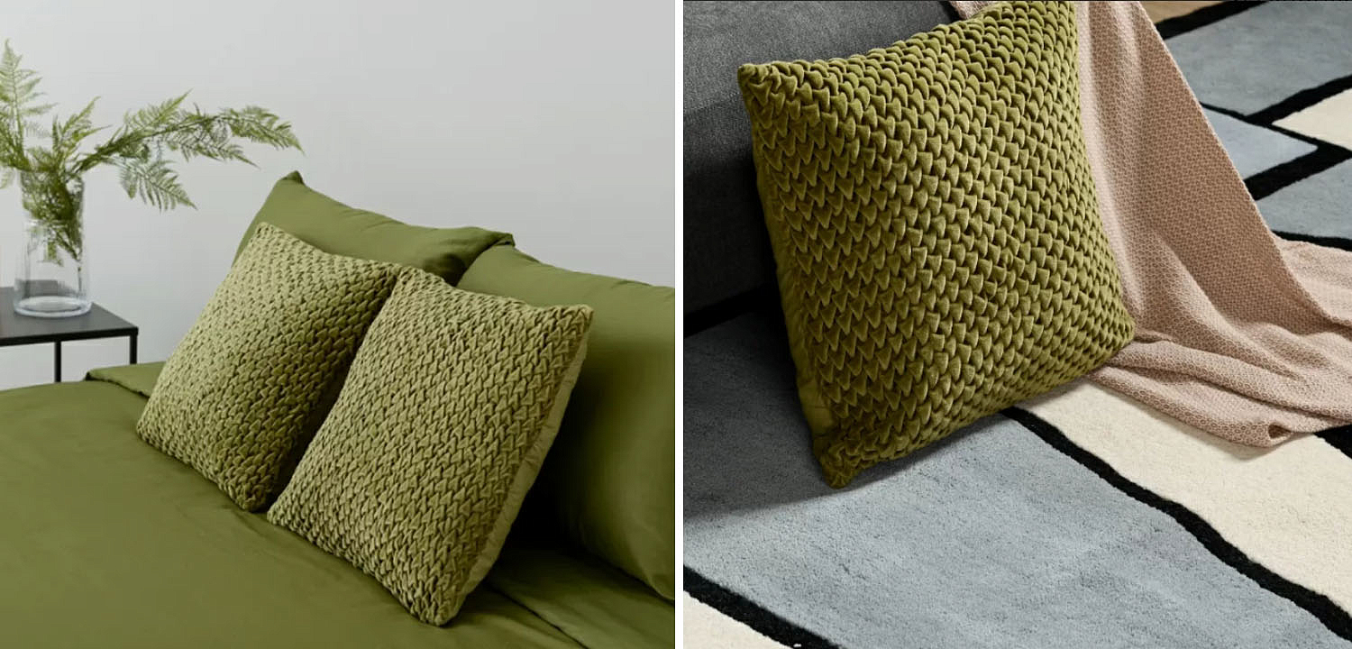 Подушка Purnama Quilting olive Подушка Purnama Quilting olive - Loft-Concept в Брянске