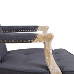 Кресло Aubrey Classical Armchair dark grey velour варинант исполнения - 5 | Loft Concept в Брянске