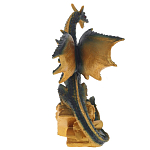 Декоративная статуэтка Дракон Green Gold Dragon Treasure Keeper Statuette варинант исполнения - 4 | Loft Concept в Брянске