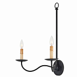 Бра настенное черное с 2-мя лампами Candle Sleeves варинант исполнения - 2 | Loft Concept в Брянске