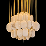 Люстра с овальными подвесками из натурального камня Spatial Composition варинант исполнения - 2 | Loft Concept в Брянске