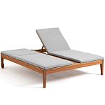 Шезлонг двухместный из эвкалипта Sunset варинант исполнения - 2 | Loft Concept в Брянске