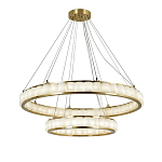 Люстра с 2-мя кольцами из натурального камня с регулируемыми плафонами Durability of Stone варинант исполнения - 1 | Loft Concept в Брянске