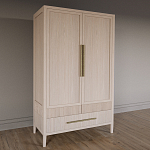 Шкаф платяной Primo с выдвижными ящиками шпон Черный дуб варинант исполнения - 3 | Loft Concept в Брянске