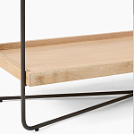 Консоль деревянной столешницей и полкой Wooden Table Top and Shelf варинант исполнения - 3 | Loft Concept в Брянске