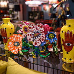 Декоративная статуэтка Yayoi Kusama Flowers that Bloom at Midnight Red варинант исполнения - 3 | Loft Concept в Брянске