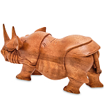 Статуэтка деревянная в виде носорога Rhino Horn варинант исполнения - 2 | Loft Concept в Брянске