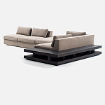 Современный модульный диван Zartаrn с приставным деревянным столиком варинант исполнения - 2 | Loft Concept в Брянске