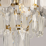 Люстра многоярусная с овальными прозрачными подвесками 28 см Harmonica варинант исполнения - 8 | Loft Concept в Брянске