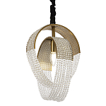 Подвесной светильник с хрустальными подвесками Godard Crystal Ring Hanging Lamp варинант исполнения - 1 | Loft Concept в Брянске