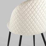 Мягкий стул в бежевом велюре Miruna Chair варинант исполнения - 6 | Loft Concept в Брянске