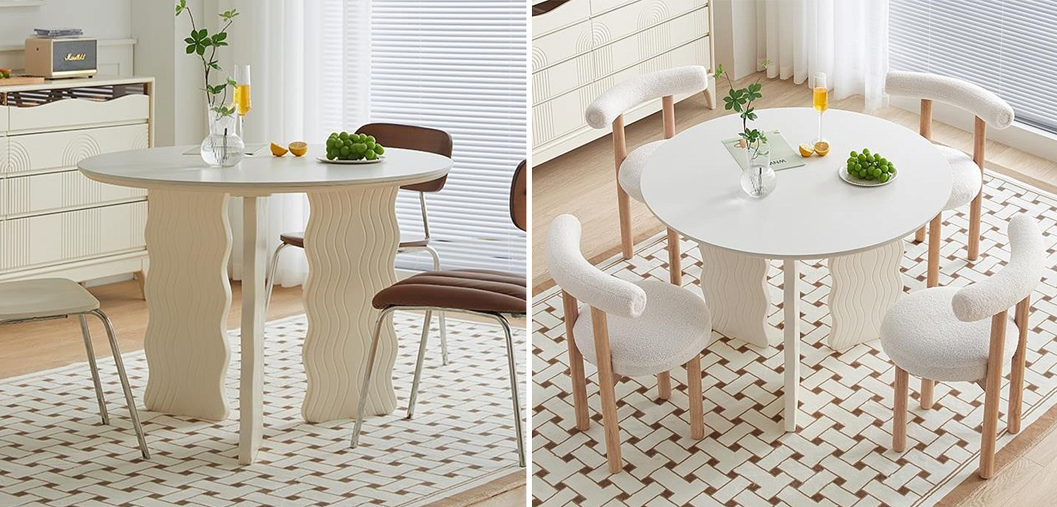 Круглый обеденный стол Lam Curved Dining Table Круглый обеденный стол Lam Curved Dining Table - Loft-Concept в Брянске